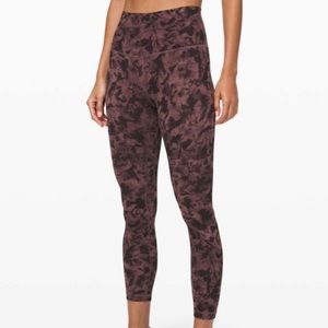 lululemon align pant 2 25” in mini dusk floral